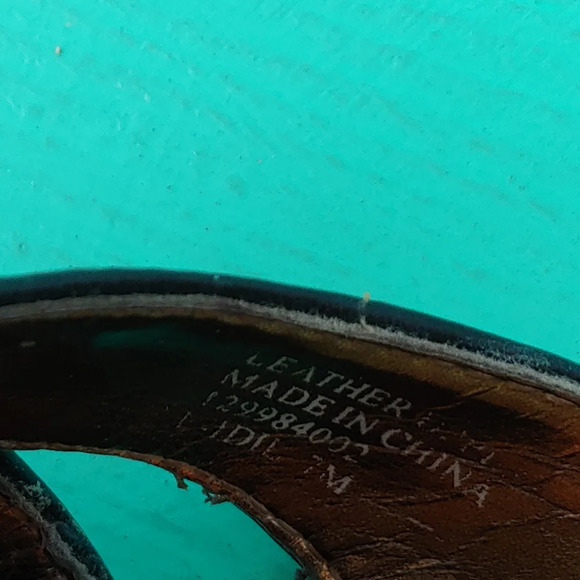 Etienne Aigner Signature Open Toe Ankle Strap Wedges Size Women's 7 - Picture 6 of 7